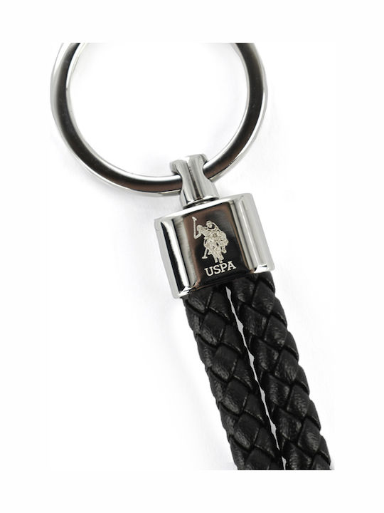 U.S. Polo Assn. Keychain Leather Black