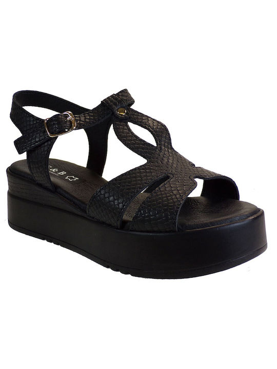 Bagiota Shoes 811 Platforme dama Negre