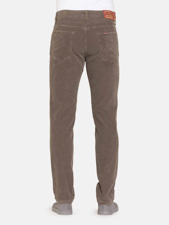 Carrera Jeans Men's Trousers Elastic in Regular Fit Brown