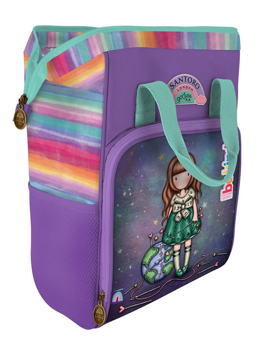 Santoro Gorjuss Be Kind To Our Planet School Bag Backpack Elementary, Elementary Multicolored