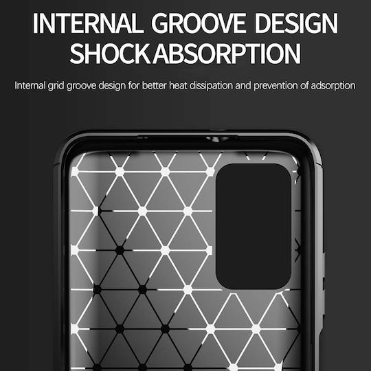 Techsuit Carbon Back Cover Σιλικόνης Μαύρο (Poco M3 / Redmi 9T)