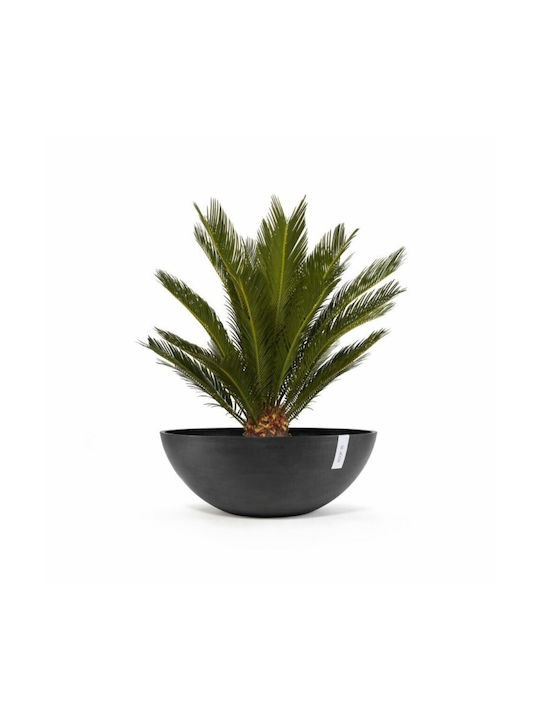 Ecopots Vienna Dark Dark Γλάστρα Πλαστική Ανθρακί 70x70x25.5εκ.
