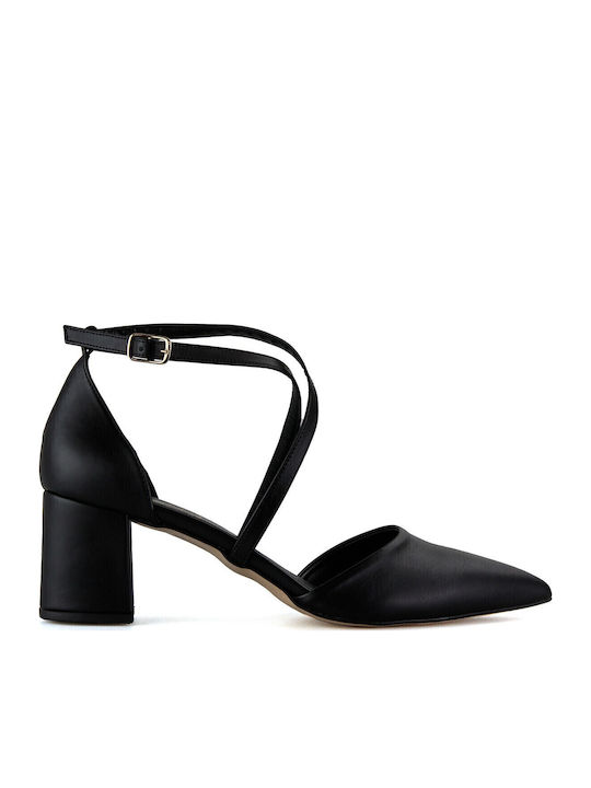 Black Heels with Strap