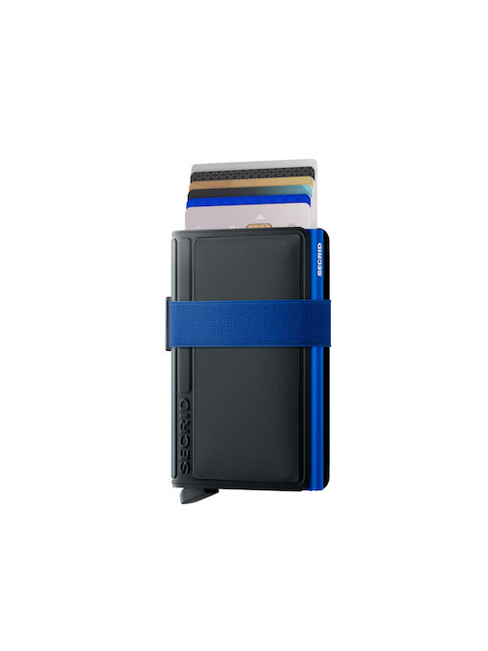 Secrid Band Men's Wallet with RFID και Slide Mechanism Black/Blue