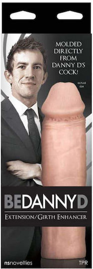 Ns Novelties Be Danny D! Extension / Girth Enhancer Penis Extension Flesh 21cm