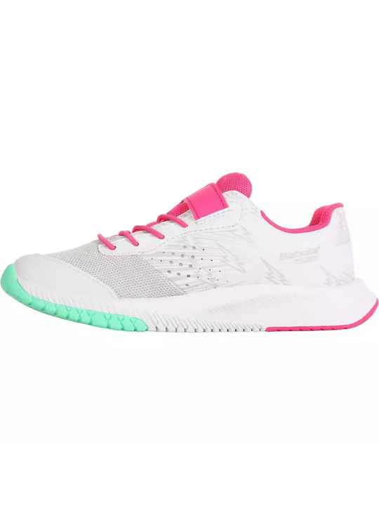 Babolat Kids Sports Shoes Tennis Pulsion All Court White