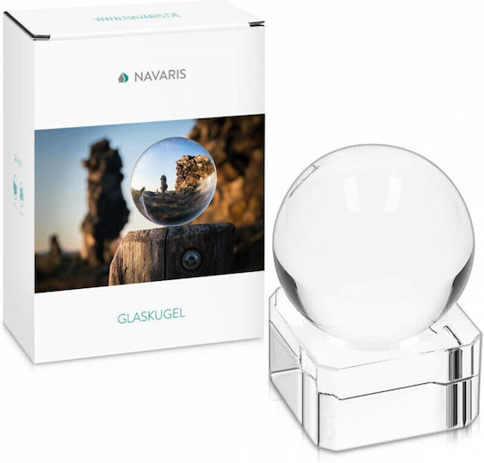 Navaris Raumdekoration Glass Photo Ball aus Kristall 6.2x7.3x10.8cm 1Stück