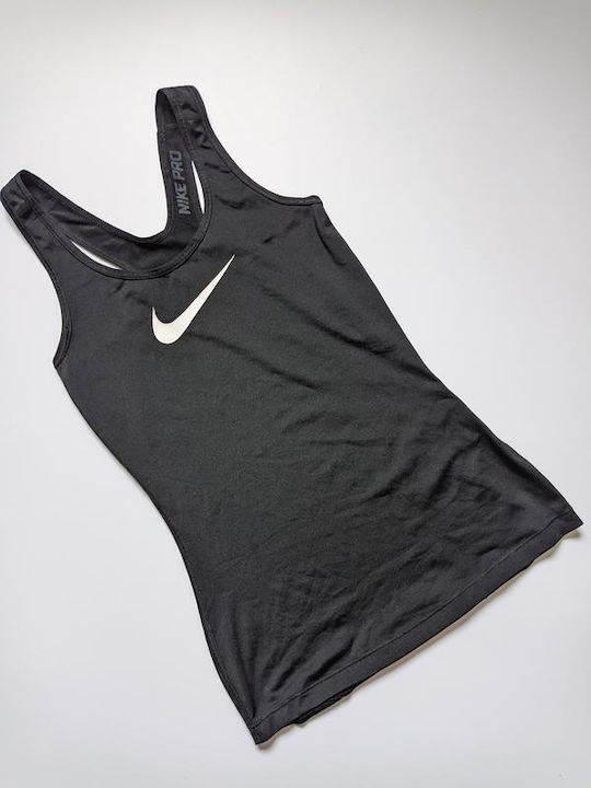 Nike Γυναικεία Αθλητική Μπλούζα Αμάνικη Μαύρη