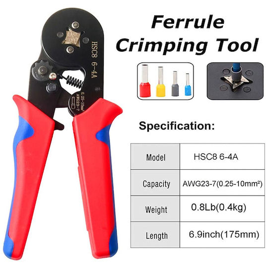 Exdel Tools Self-Adjusting Crimping Pliers Length 180mm