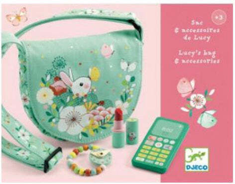 Djeco Bunny Bag with Accessories Beauty Set