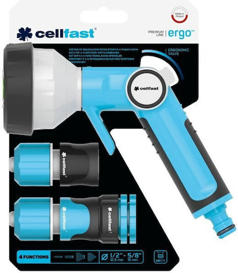 Cellfast Σετ Πιστόλι Νερού με Ταχυσυνδέσμους 53-540