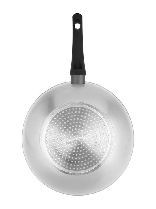 Sitram Silveral Wok από Αλουμίνιο με Αντικολλητική Επίστρωση 28cm