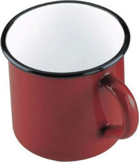 Dinox Roja Red Enamel Mug