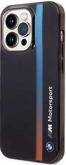 BMW Tricolor Stripe Back Cover Σιλικόνης Μαύρο (iPhone 14 Pro)