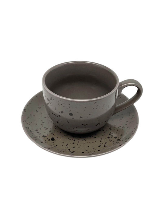 Ankor Porcelain Brown Cup Set 90ml Brown 8255-05