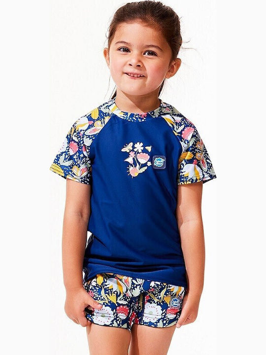 Splash About Costum de baie pentru copii Rashguard Albastră