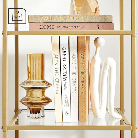 Bibliothek Leobert Gold 40x30x124,5cm