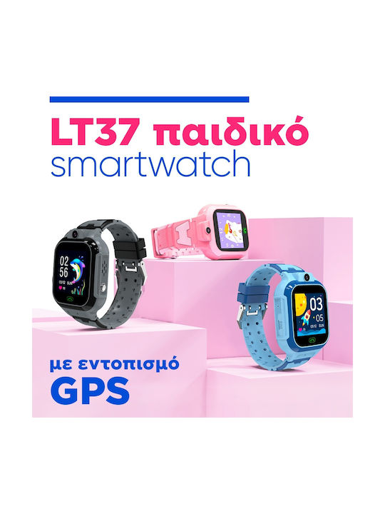 motto4u Kinder-Smartwatch 4G Mit GPS & Kamera Schwarz