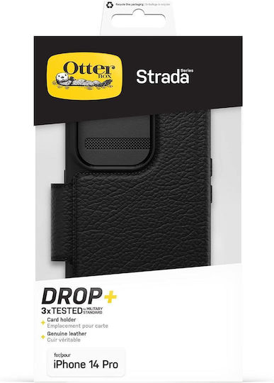 Otterbox Strada Series Via Wallet Δερμάτινο Μαύρο (iPhone 14 Pro Max)