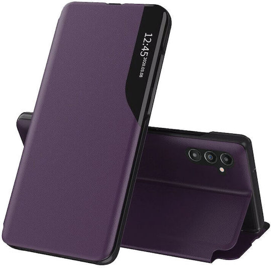 Techsuit 5G eFold Series Book Plastic / Piele artificială Violet (Galaxy A14)