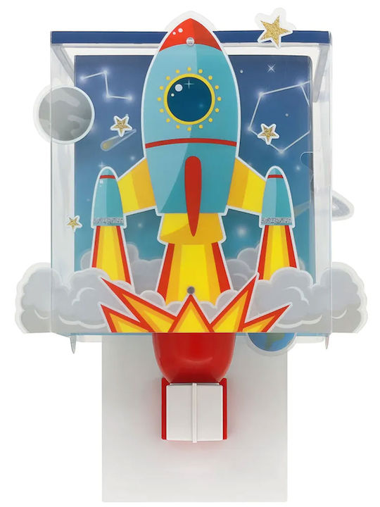 Ango Led Plastic Kids Wall Light Rocket
