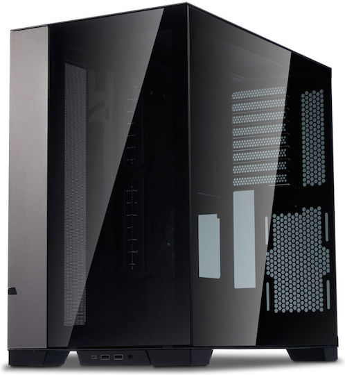 Lian Li O11 Dynamic EVO Gaming Midi Tower Computer Case with Side Window Harbor Grey
