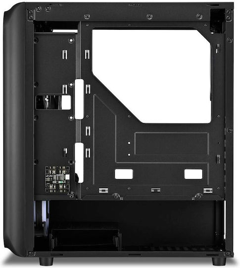 Sharkoon TK5M Gaming Midi Tower Computer Case with Side Window and RGB Lighting Black