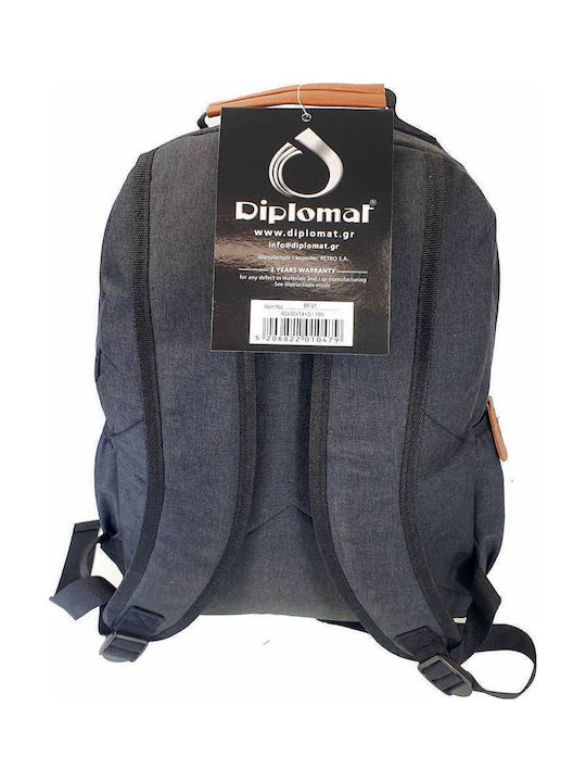 Diplomat Backpack Αδιάβροχο 19lt Μαύρο