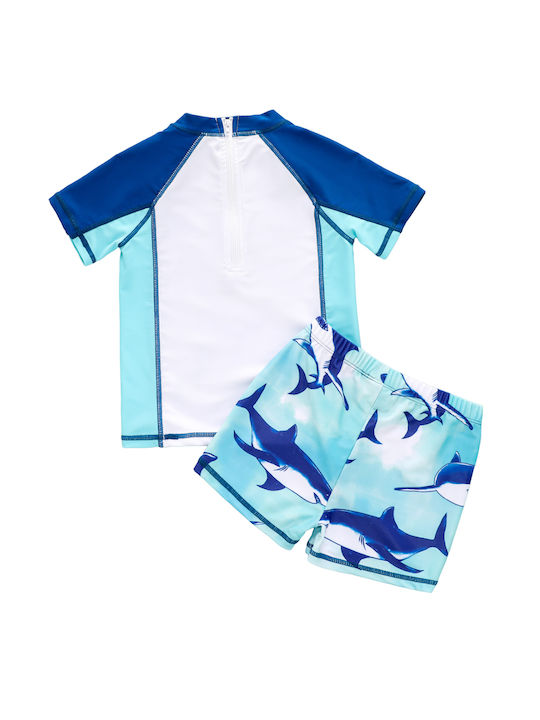 Set de costume de baie pentru copii "Sharks" Albastru