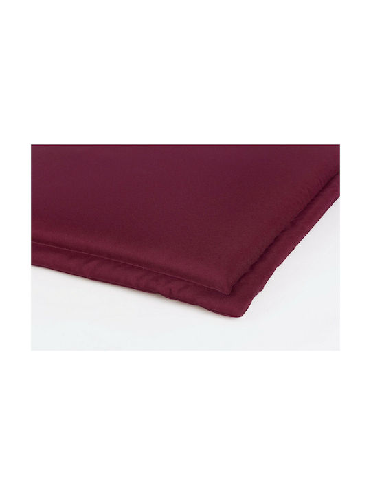 Bizzotto Waterproof Sunbed Cushion with Burgundy Backrest 176x50cm