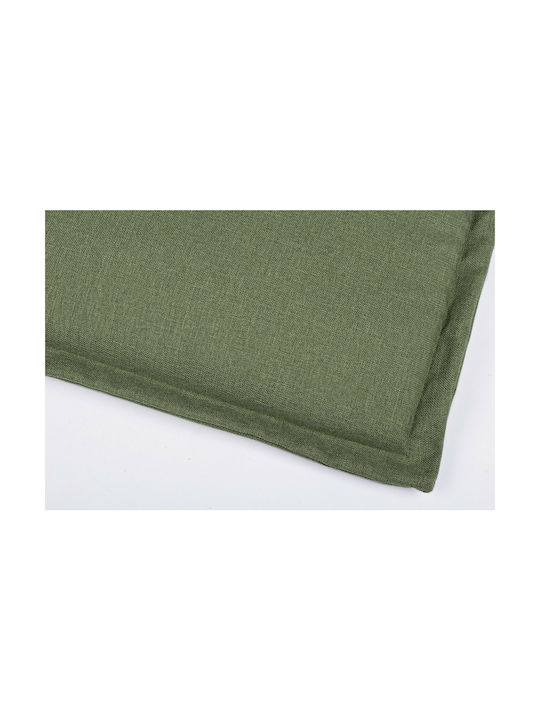Bizzotto Waterproof Sunbed Cushion with Backrest Green 176x50cm