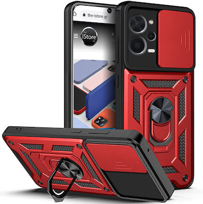 Bodycell Slide Back Cover Durable Red (Poco X5 Pro)