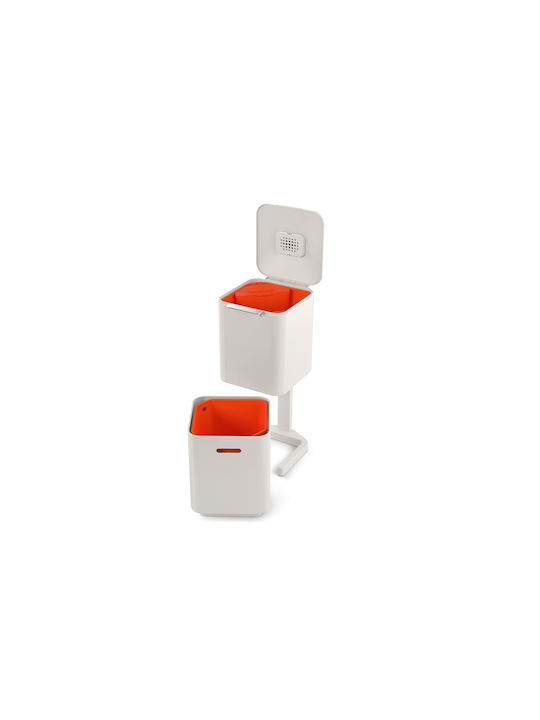 Joseph Joseph Totem Recycling Mülleimer Kunststoff Weiß 60lt