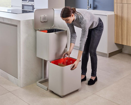 Joseph Joseph Totem Recycling Mülleimer Kunststoff Weiß 60lt