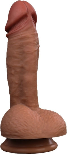 Kinksters Dildo realist cu Testicule și Ventuză Flesh 21cm