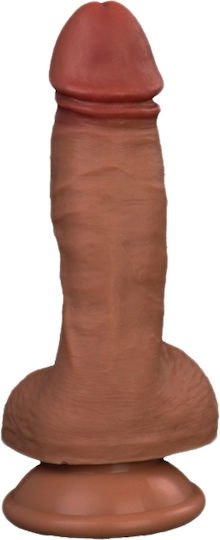 Kinksters Dildo realist cu Testicule și Ventuză Flesh 21cm