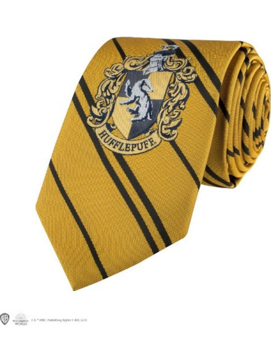 Cinereplicas Hufflepuff Cravată pentru Bărbați Sintetic Tipărit în Culorea Galben