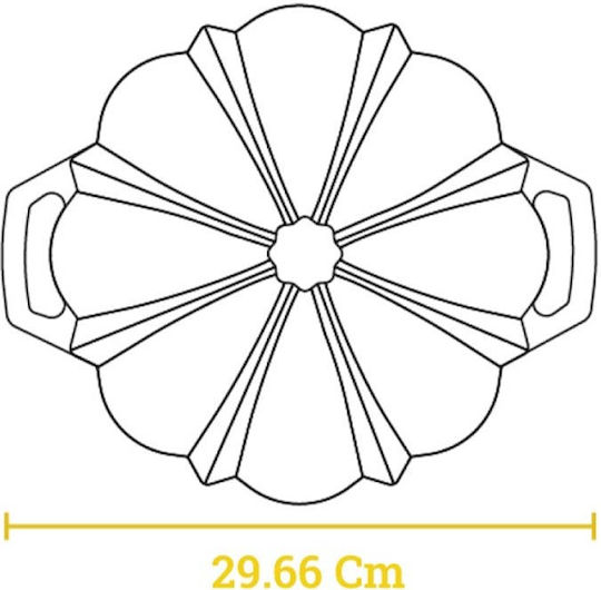 Lodge Backform Torte Gusseisen 29.6x25x11cm 1cm