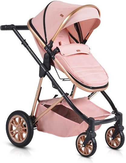 Moni Verstellbar 3 in 1 Baby Kinderwagen Geeignet für Neugeborene Rosa 10.2kg