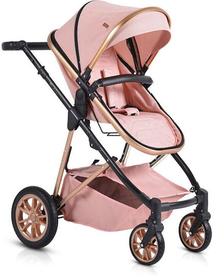 Moni Verstellbar 3 in 1 Baby Kinderwagen Geeignet für Neugeborene Rosa 10.2kg