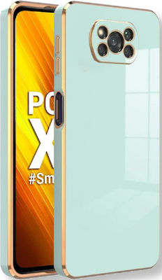 Bodycell Gold Plated Back Cover Σιλικόνης Mint Green (Poco X3)