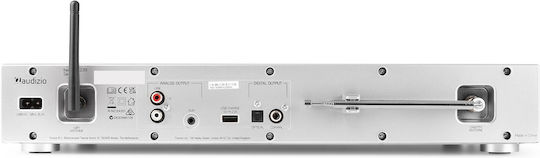 Audizio Adria Επιτραπέζιο Ραδιόφωνο Ρεύματος DAB+ με Bluetooth Ασημί