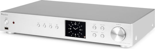 Audizio Adria Επιτραπέζιο Ραδιόφωνο Ρεύματος DAB+ με Bluetooth Ασημί