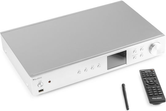 Audizio Adria Επιτραπέζιο Ραδιόφωνο Ρεύματος DAB+ με Bluetooth Ασημί