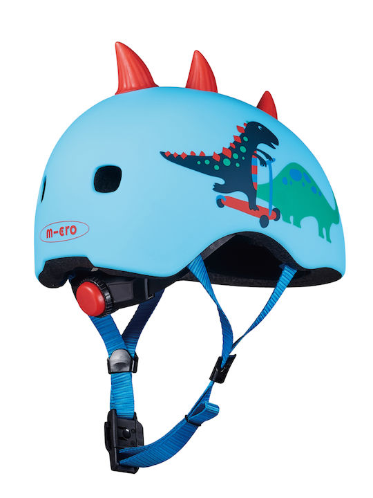 Micro 3D Scootersaurus Kids' Helmet for City Bike Blue