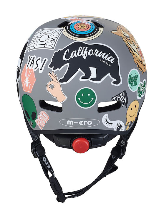 Micro Kids' Helmet for City Bike Gray