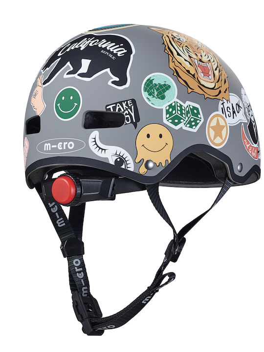 Micro Kids' Helmet for City Bike Gray