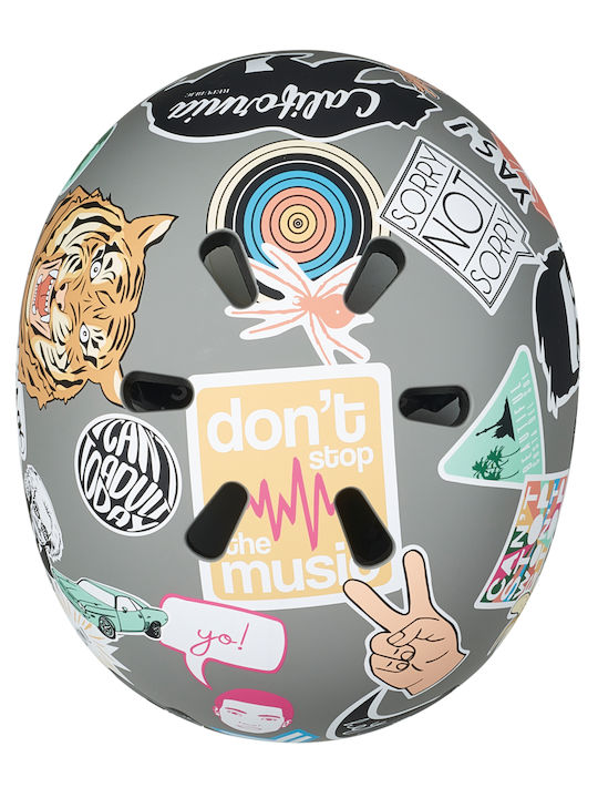 Micro Kids' Helmet for City Bike Gray