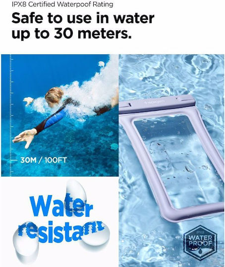 Spigen A610 Αδιάβροχη έως 6.9" Aqua Blue