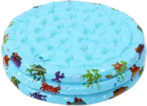 Kruzzel Piscină Rotundă Pentru Copii Gonflabilă 58lt 80x30cm Albastră